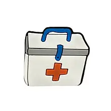 Jibbitz Suitcase with medicines (Чемодан із ліками) No168