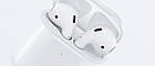 Бездротові навушники-гарнітура Apple AirPods 2 Білі Бездротові bluetooth гарнітура для Епл, фото 5