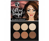 W7 LIFT and SCULPT FACE SHAPING CONTOUR PALETTE 21 g