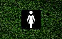 Информационная табличка | Женсткий Туалет Чорна