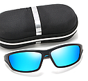 Сонцезахисні поляризаційні окуляри Sunglasses UV400 Blue + чохол, фото 4
