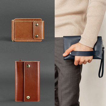 Чоловічі шкіряні гаманці, клатчі та тревел-кейси