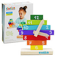 Дерев'яний конструктор для малюків "Часи"