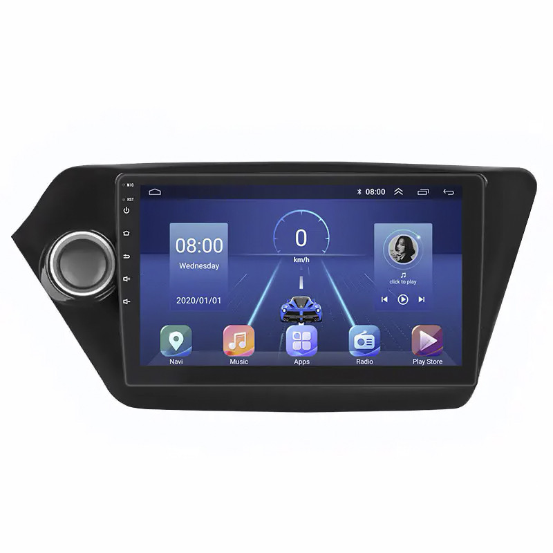 Штатна магнітола Lesko для Kia K2 III (QB) 2011-2017 екран 9" 6/128Gb 4G Wi-Fi GPS Top Кіа