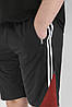 Шорти чоловічі трикотажні зі змійками на кишенях М — 4XL Бриджі чоловічі на літо дві смужки (Угорщина) TOVTA, фото 3