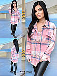 Сорочка клітинка жіноча 4034 мода, фото 2