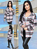 Сорочка клітинка жіноча 4034 мода, фото 4