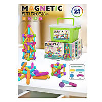 Магнитный конструктор A-Toys "Magnetic Sticks" 64дет 158-23