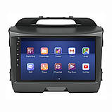 Al Штатна магнітола для Kia Sportage 3 Рестайлінг 2014-2016 екран 9" 2/32Gb 4G Wi-Fi GPS Top Android, фото 3