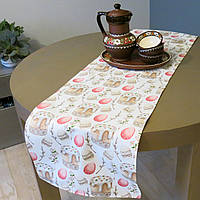 Пасхальная дорожка на стол тефлоновая "Пасочка" декоративная скатерть дорожка