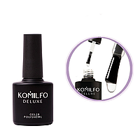 Топ Komilfo Top Coat закріплювач для гель-лаку БЕЗ липкого шару, БЕЗ УФ-фільтрів, 8 мл