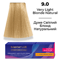 Стойкая крем-краска для волос Master LUX 9.0 Очень светлый блонд натуральный (60 мл)