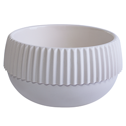 Вазон Алеана "Бохо" низький d13 (біла роза)