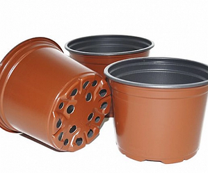 Ємності для розсади вазон дренаж 10,5 см.Теракота 105579 (ГК) 0,47л.
