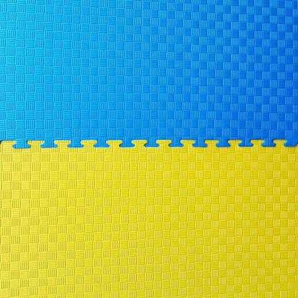 Мат "ластівчин хвіст" 1мх1мх2, 5см, жовто-синій, фото 2