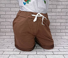 Жіночі шорти трикотаж двухнитка. Трикотажні жіночі шорти з кишенями. Розмір S, M, L