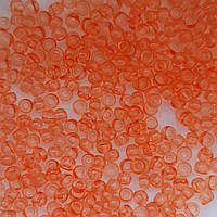 Бисер кристальный сольгель окрашенный 01184 светлый оранжевый 50 г