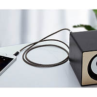 AUX 3,5mm-3,5mm 1 м ткань сечение 0,5 мм кв