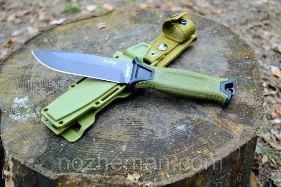 Ніж нескладний Дорінг 2, з нержавіючої сталі 440C/57-58 HRC, плюс чохол у комплекті