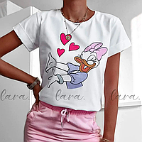 Женская трикотажная футболка с принтом Дисней