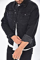 Куртка джинсова чоловіча на хутрі JOHN LUCCA чоловіча M-XXL арт.497, Колір Темно-сірий, Міжнародний розмір M,