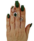 Срібні сережки із зеленим хризопразом — витонченість у кожній деталі, фото 2