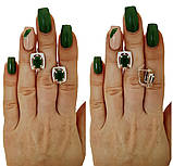 Срібні сережки із зеленим хризопразом — витонченість у кожній деталі, фото 3