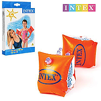 Надувные нарукавники Оранжевые Intex 58642 для детей от 3-х лет. Размером 23х15см.