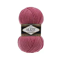 Пряжа для вязания Alize Lanagold - 353, для ручного вязания, цвет темная роза