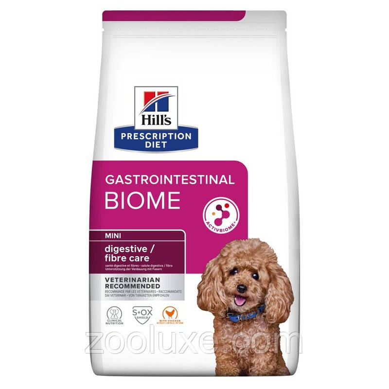 Hills Gastrointestinal Biome Mini Digestive / Fibre Care Chicken 1 кг корм для собак (Hill's, Хіллс, Хілс)