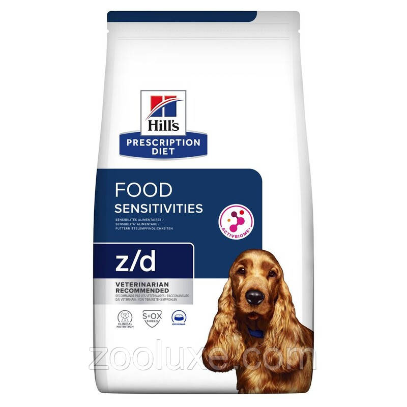 Hills Prescription Diet Food Sensitivities z/d 3 кг корм для собак (Hill's, Хіллс, Хілс)