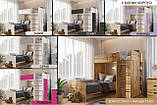Ліжко-кімната 80*190 Bed Room №3 Білий+Сірий, фото 7