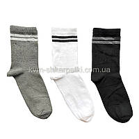 Носки мужские спортивные высокие белые размер 39-42