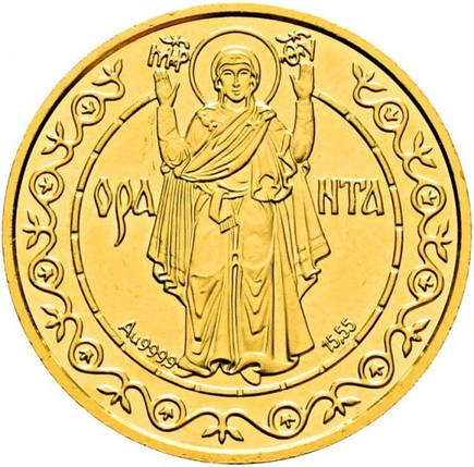 Золота монета НБУ "Оранта (250)" номіналом 250 грн вагою 15.55 г, фото 3
