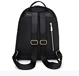 Рюкзак жіночий чорний із нейлонової тканини УЦІНКА, фото 4