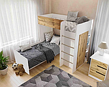 Ліжко-кімната 80*190 Bed Room №3 Білий+Тахо, фото 6