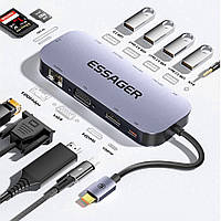 USB-Хаб Essager 11-in-1 Type-C