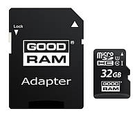 Карта памяти microSDHC 32GB Goodram Class 10 UHS-I U1 + SD-adapter (M1AA-0320R12)