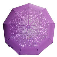 Зонт автомат Frei Regen FAS3024 женский на 9 спиц Горошек Фиолетовый