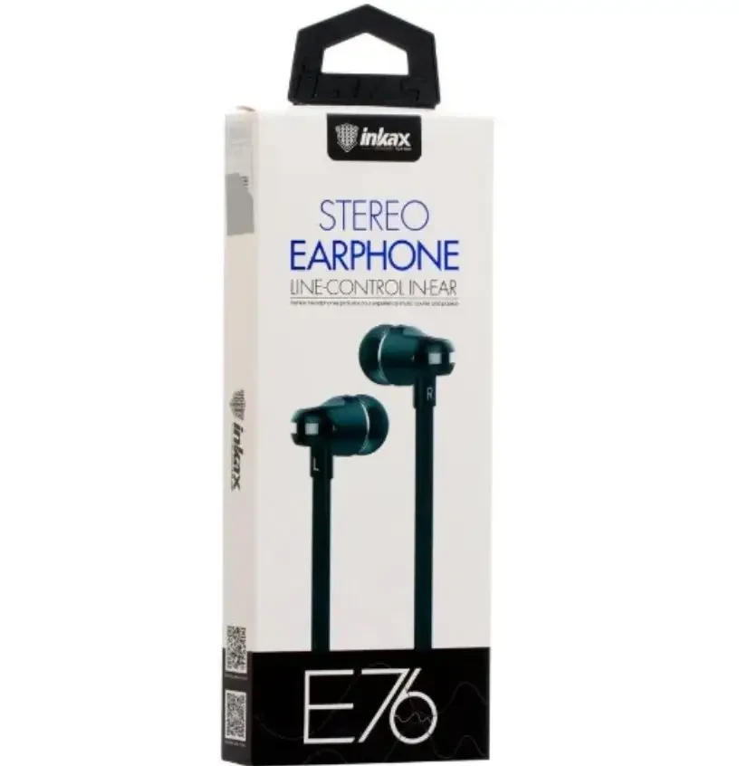 Навушники INKAX E76 дротові | Навушники вакуумні | Гарнітури для смартфона ts