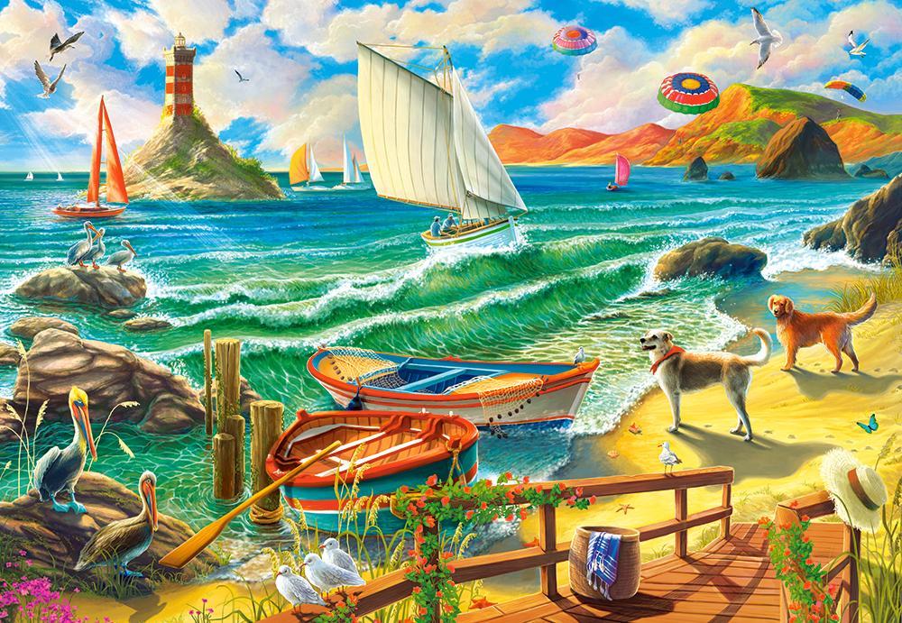 Пазли Castorland 1000 елементів, 68х47 см, Виходние на море, фото 1