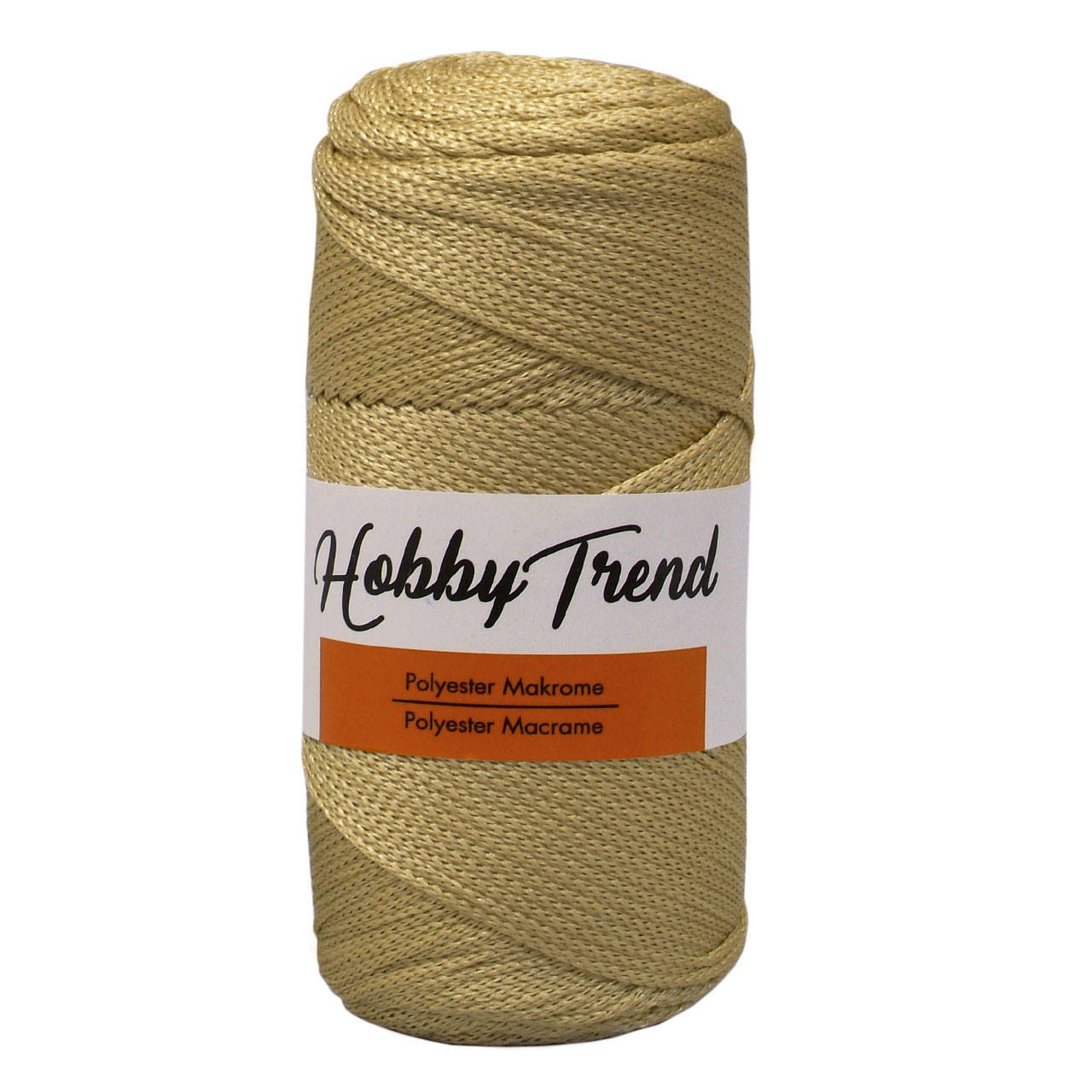 

Полипропиленовый шнур Макраме Hobby Trend. Голд. 200г, 230м, 2-3 мм