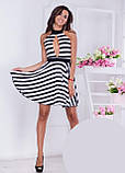 Сукня в смужку літня No brand Чорно-біла 4508 M(44), фото 3