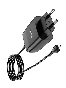 Зарядний пристрій 220В USBx2 з кабелем USB - micro USB Hoco C86A Illustrious