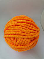 Шнур хлопковый оранжевый 5 мм