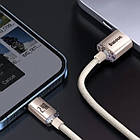 Кабель Baseus Crystal Shine Series USB Lightning 2.4A 1.2M Pink Sand CAJY001104, фото 5