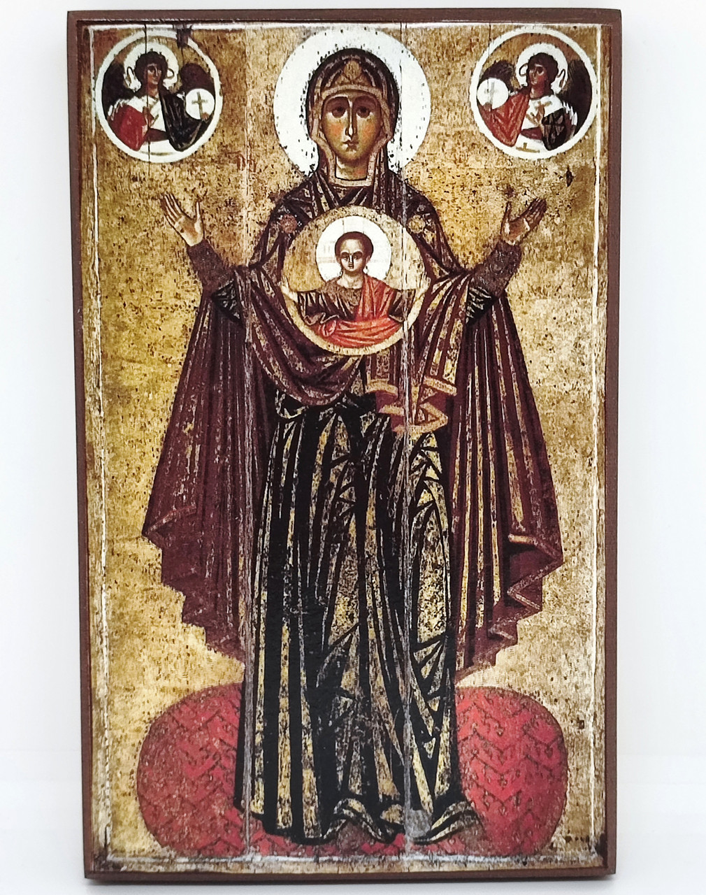 Знамення ікона на дошці 16x10см, фото 1