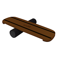 Деревянный балансборд SwaeyBoard форма Standart Classic с ограничителями коричневый до 120 кг