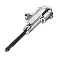 Кутовий адаптер для насадок для викруток 1/4", CrV INTERTOOL VT-0106, фото 6