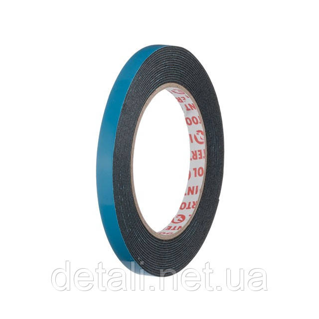 Стрічка клейка двостороння Автомобільна 9мм*5м*1мм INTERTOOL KT-0810